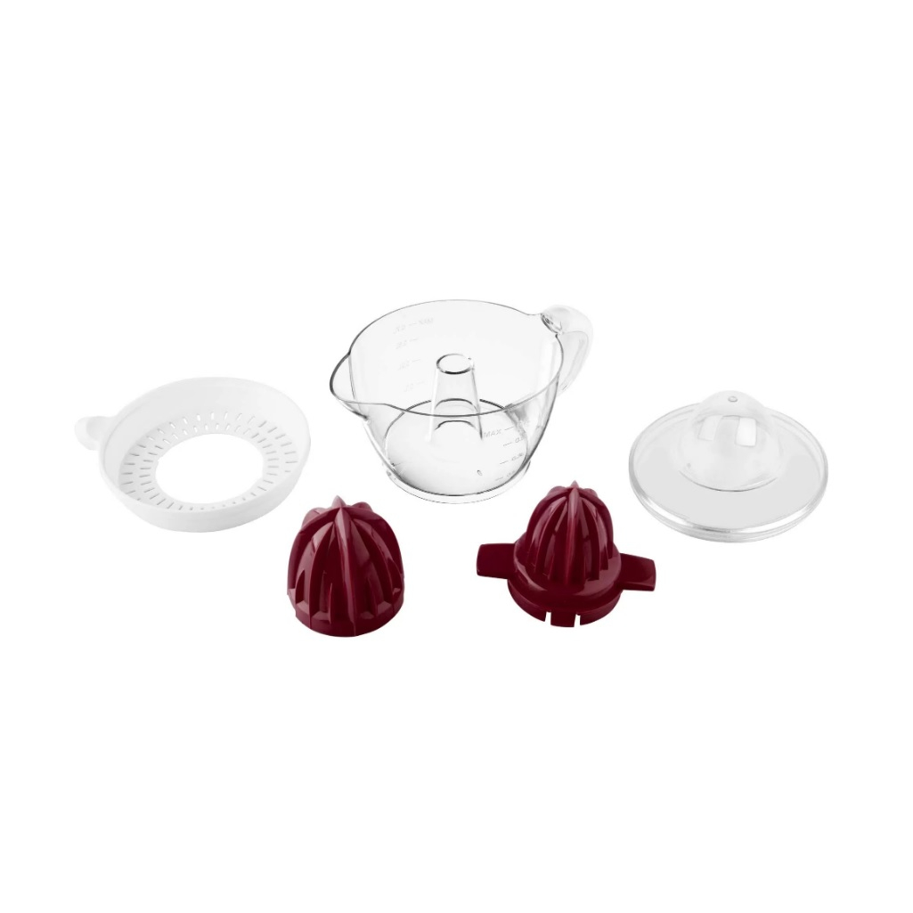 Соковыжималка для цитрусовых Scarlett SC-JE50C06, 25 Вт, 700 мл, цвет белый с красным
