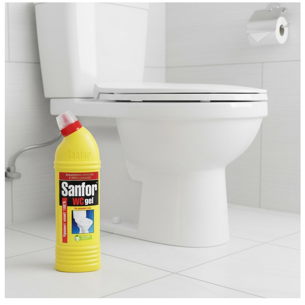 Средство чистящее Sanfor WC gel Ультрасила 13392, санитарно-гигиеническое, 1 л