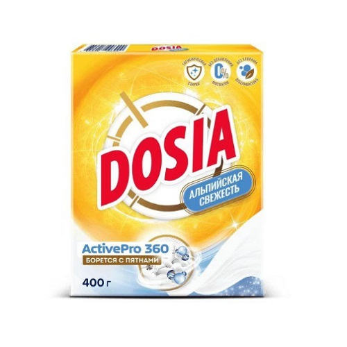 Порошок для стирки DOSIA альпийская свежесть 400 гр