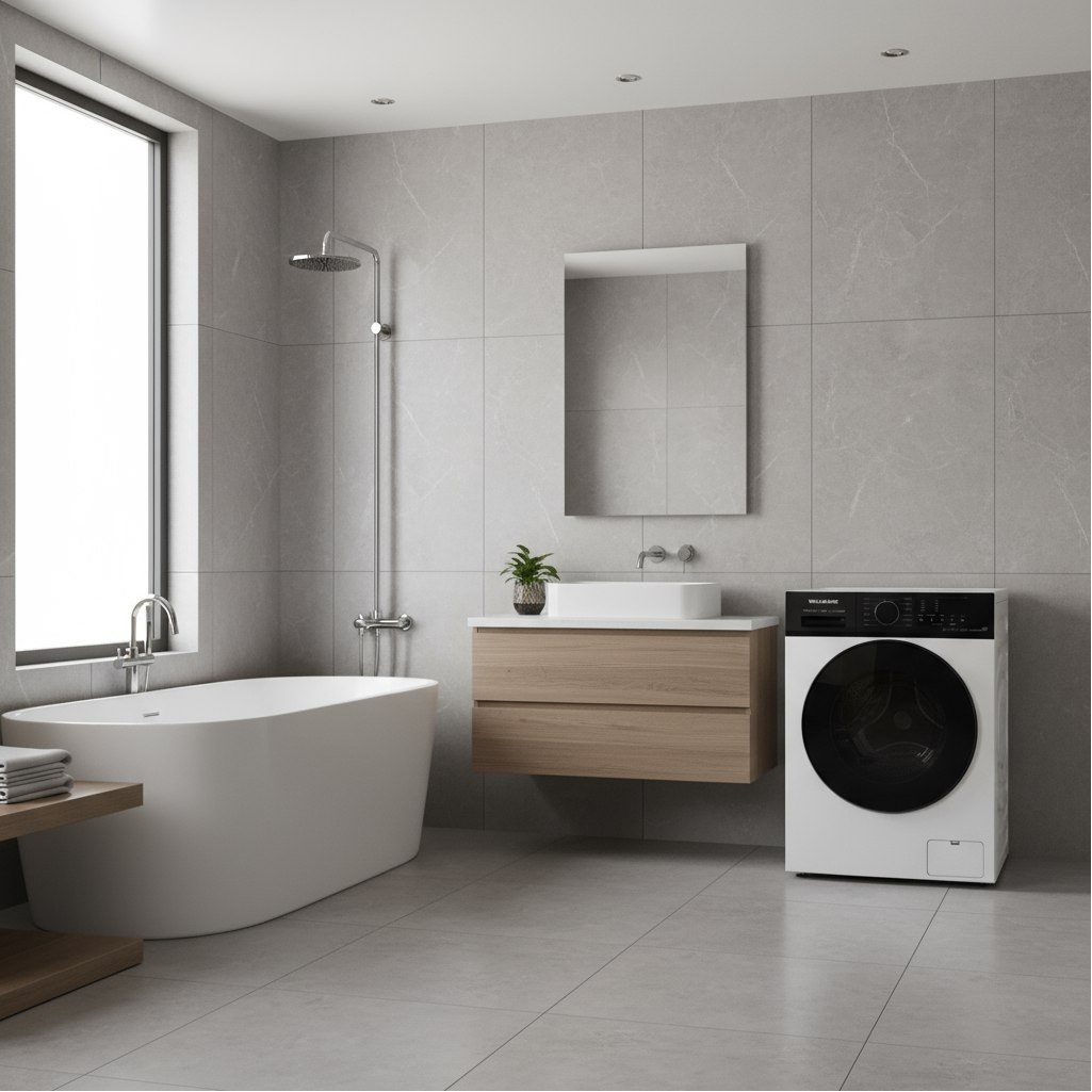 Стиральная машина Willmark WMF-9521LG, 9.5 кг, фронтальная, цвет белый