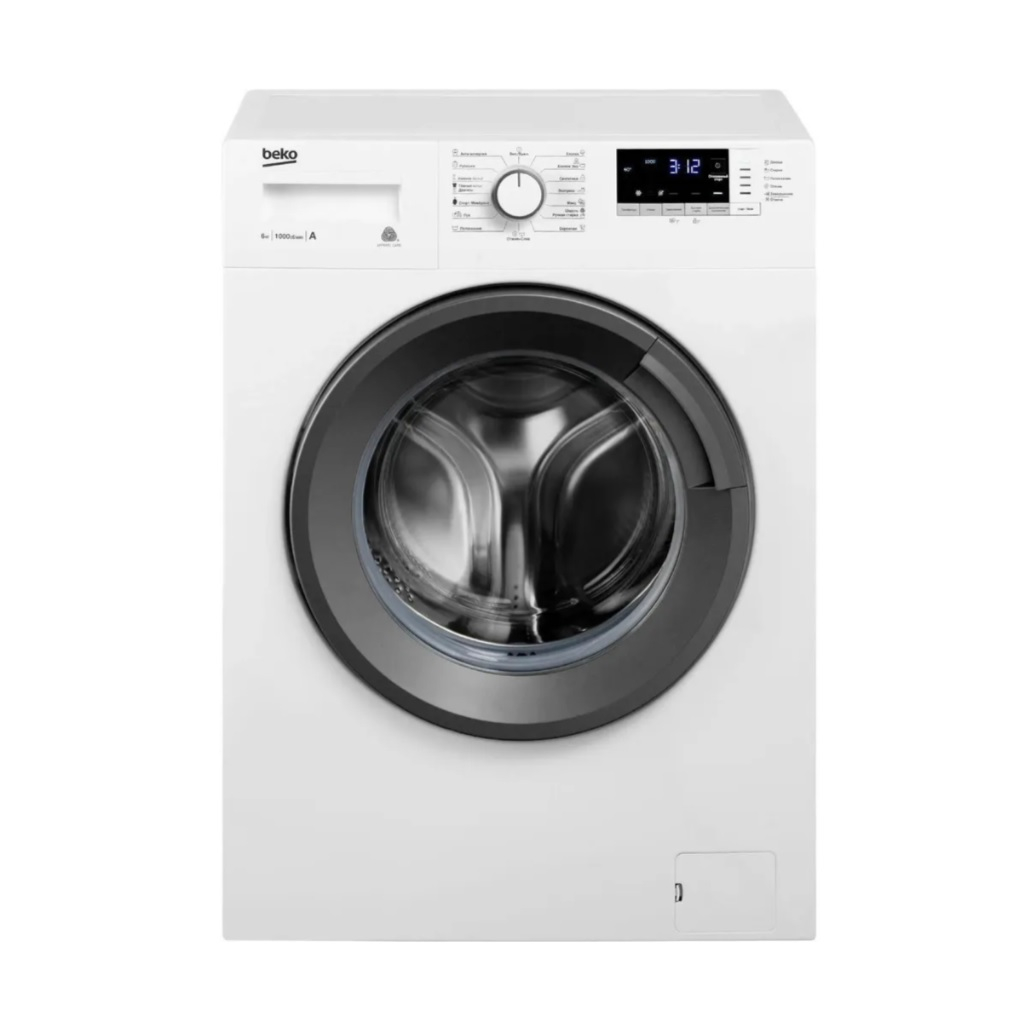Стиральная машина Beko WRE 6512 ZAW 6 кг, фронтальная, цвет белый
