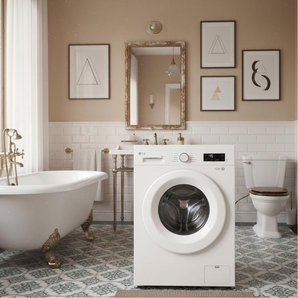 Стиральная машина LG F2Y1VS3W Inverter Direct Drive, 9 кг, фронтальная, 1200 об/мин, цвет белый