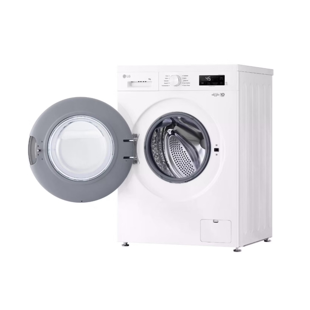 Стиральная машина LG F2Y1VS3W Inverter Direct Drive, 9 кг, фронтальная, 1200 об/мин, цвет белый