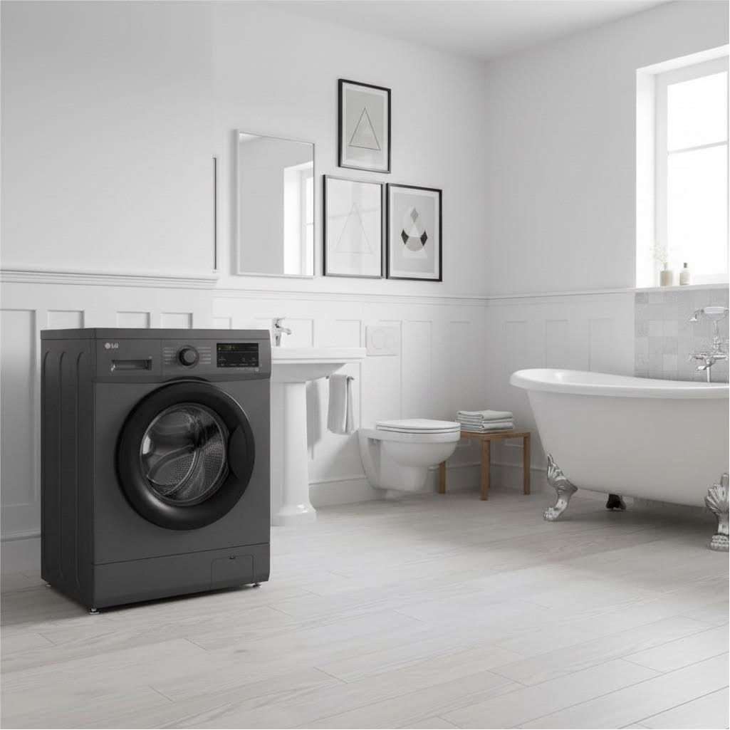 Стиральная машина LG F2Y1WS6J Inverter Direct Drive, 6.5 кг, фронтальная, 1200 об/мин, цвет графит