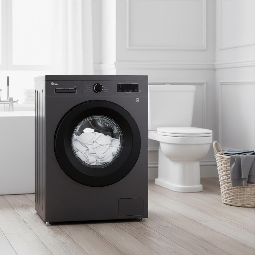 Стиральная машина LG F2Y1WS6J Inverter Direct Drive, 6.5 кг, фронтальная, 1200 об/мин, цвет графит