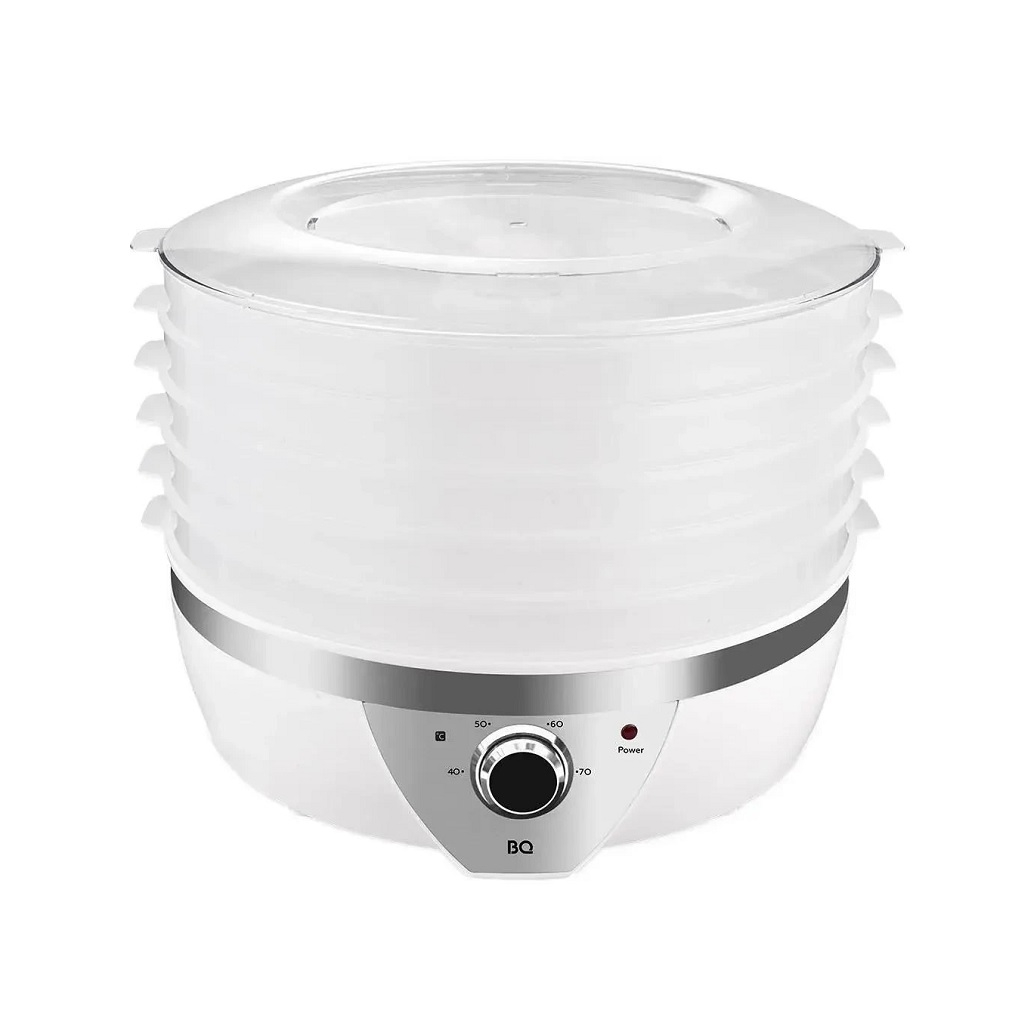 Сушилка для овощей и фруктов BQ FD1002, 5 поддонов, 500 Вт, белый