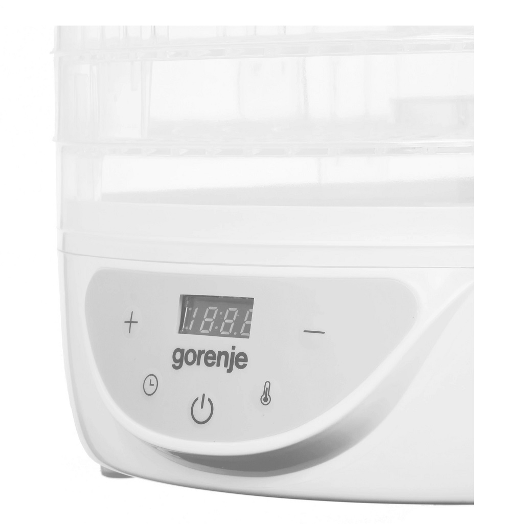 Сушилка для овощей и фруктов Gorenje FDK24DW, 5 поддонов, 380 Вт, белый