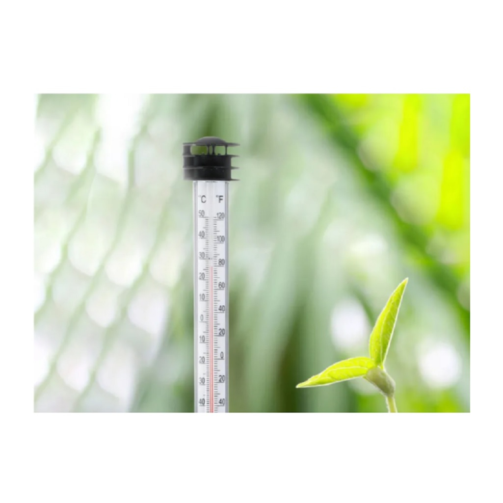 Термометр Greengo для измерения температуры почвы и воды, черный