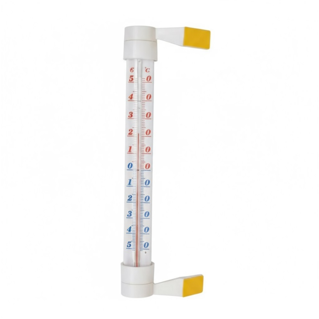 Термометр наружный Еврогласс Престиж, оконный, на липучке, для измерения температуры