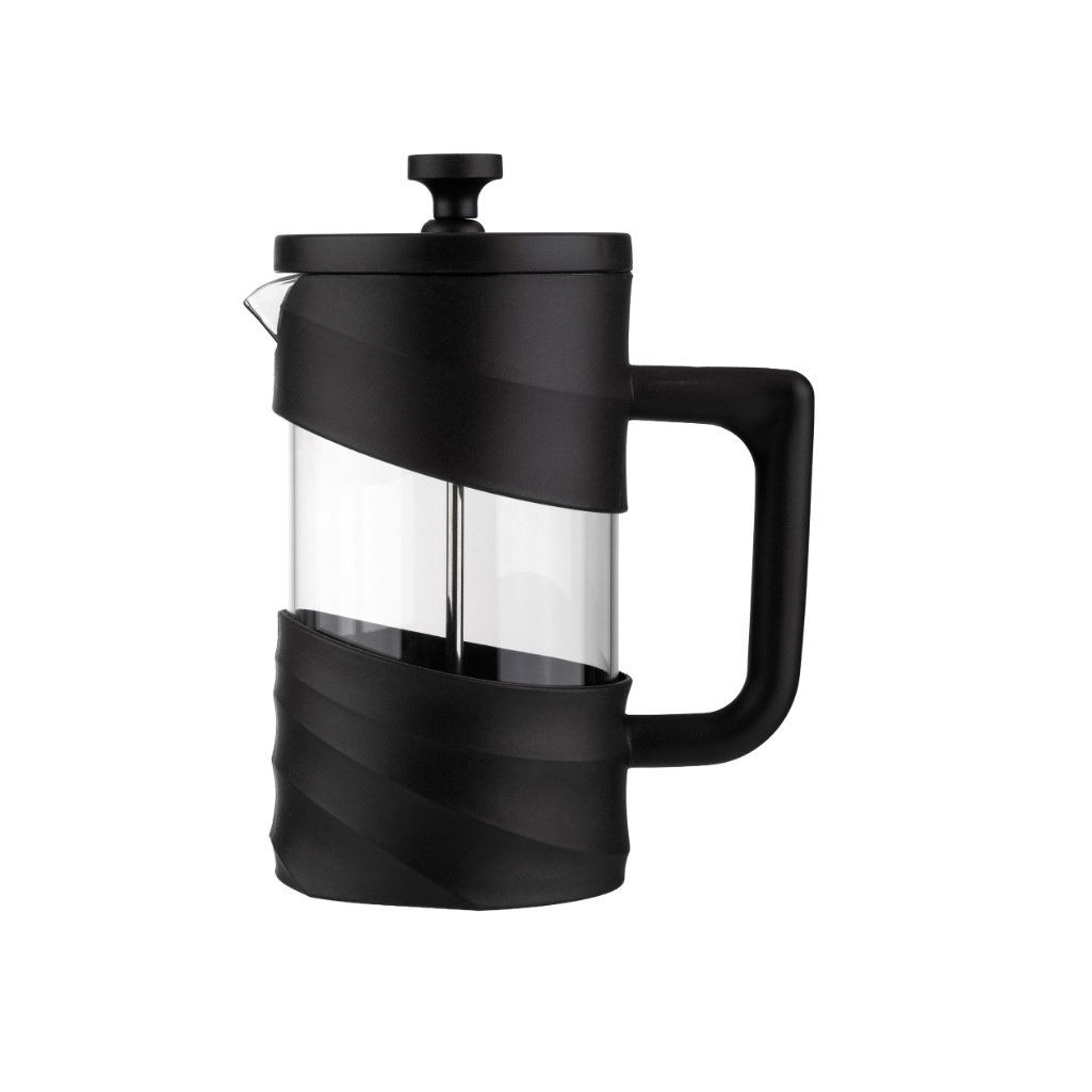 Френч-пресс Mallony La Caffetteria 108407, 350 мл, черный, стекло, нержавеющая сталь 