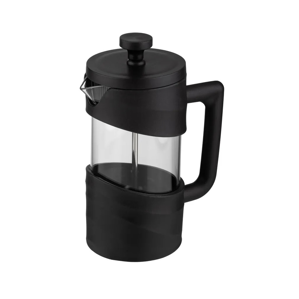 Френч-пресс Mallony La Caffetteria 108407, 350 мл, черный, стекло, нержавеющая сталь 