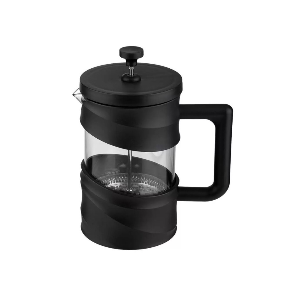 Френч-пресс Mallony La Caffetteria 108409, 800 мл, черный, стекло, нержавеющая сталь