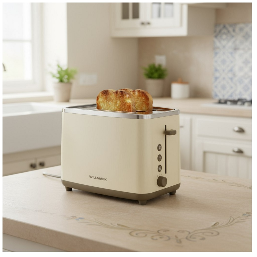 Тостер Willmark WTS-9837S 950 Вт, 6 режимов обжарки, автоматический выброс тостов