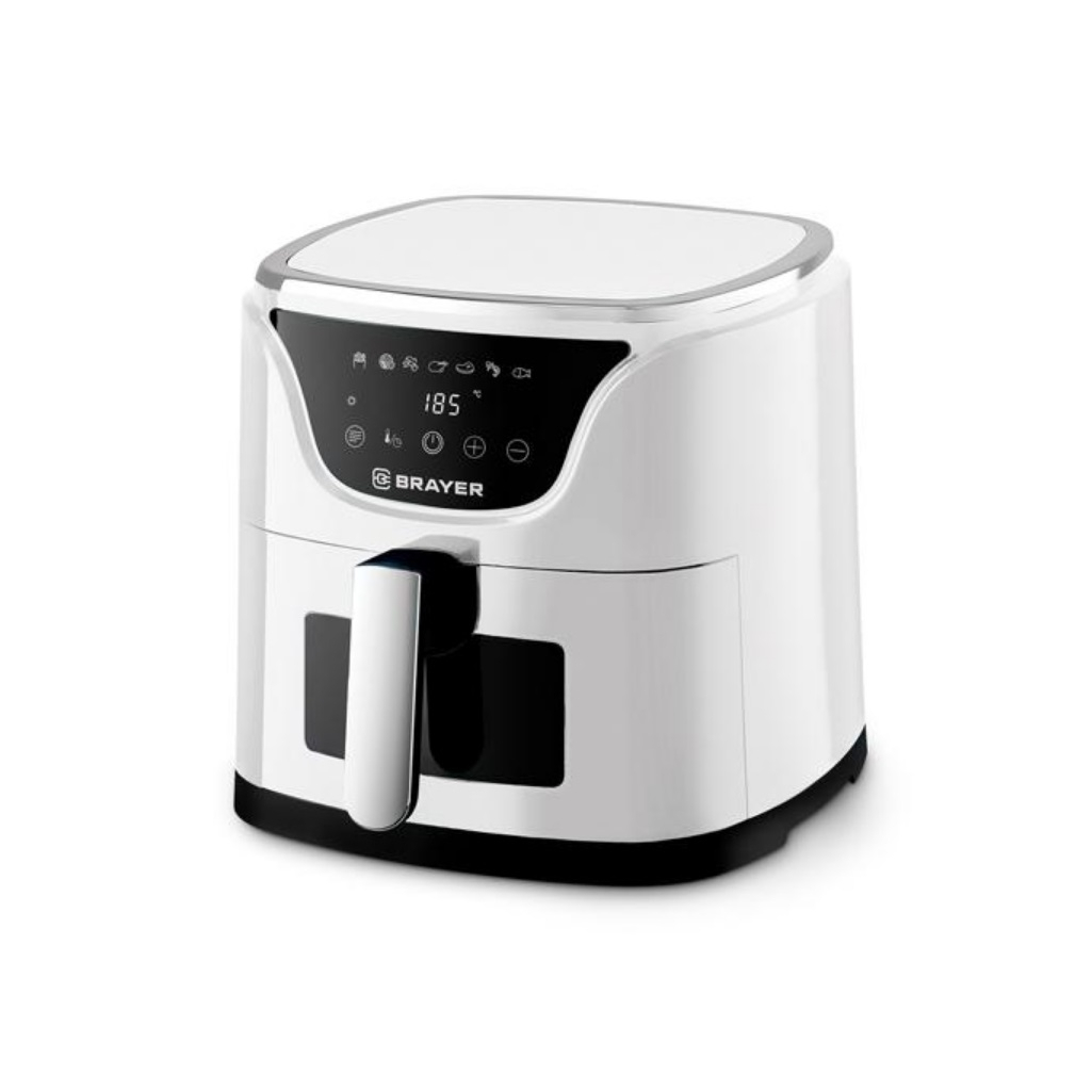 Аэрогриль Brayer BR2036WH, съемная решетка, таймер, LCD-дисплей, 7 программ, 5 л, 1500 Вт