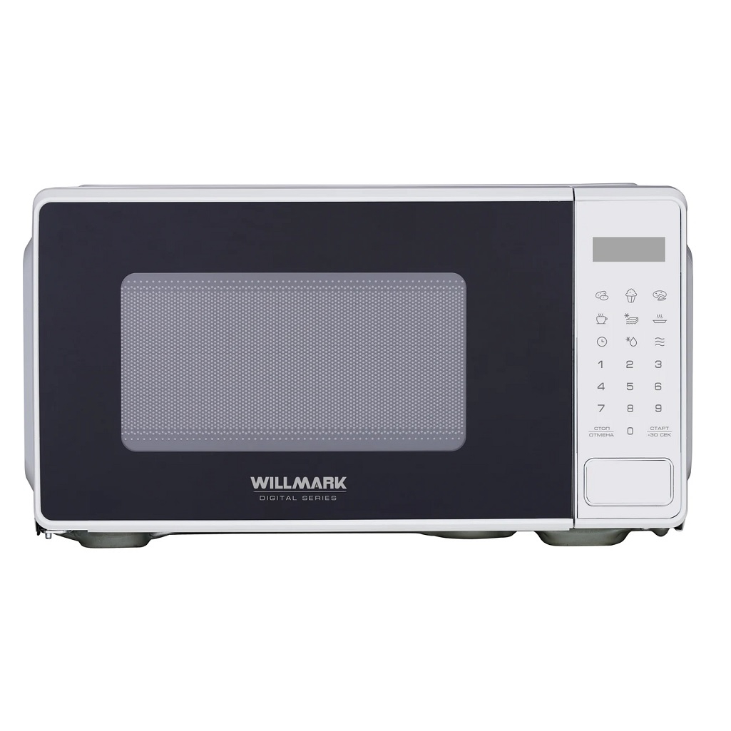 Печь микроволновая Willmark WMO-204DW, 20 л, 700 Вт, сенсорное управление, белая