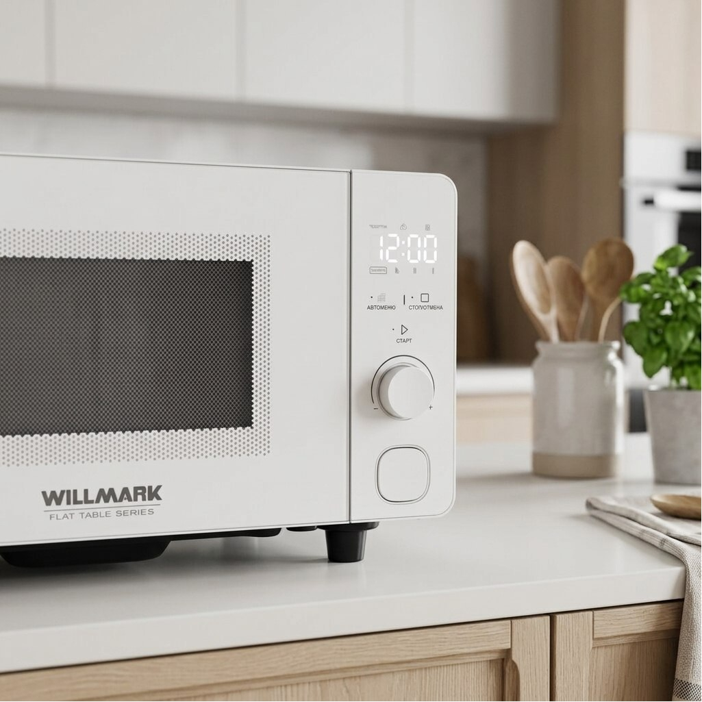 Печь микроволновая Willmark WMO-206SWF, 20 л, 700 Вт, механическое управление, белая