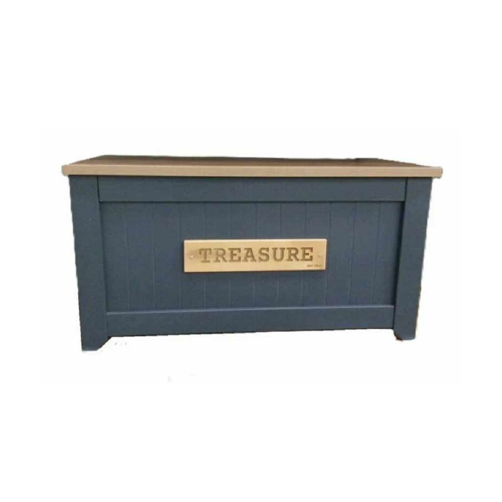 Сундук Treasure для хранения предметов, ЛДСП+МДФ, графит, 470х510х920 мм