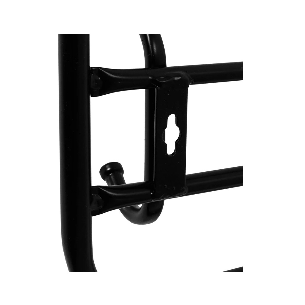 Вешалка настенная с полкой Зми 100, ВСП 169, 8 крючков, черная 220х265х975 мм