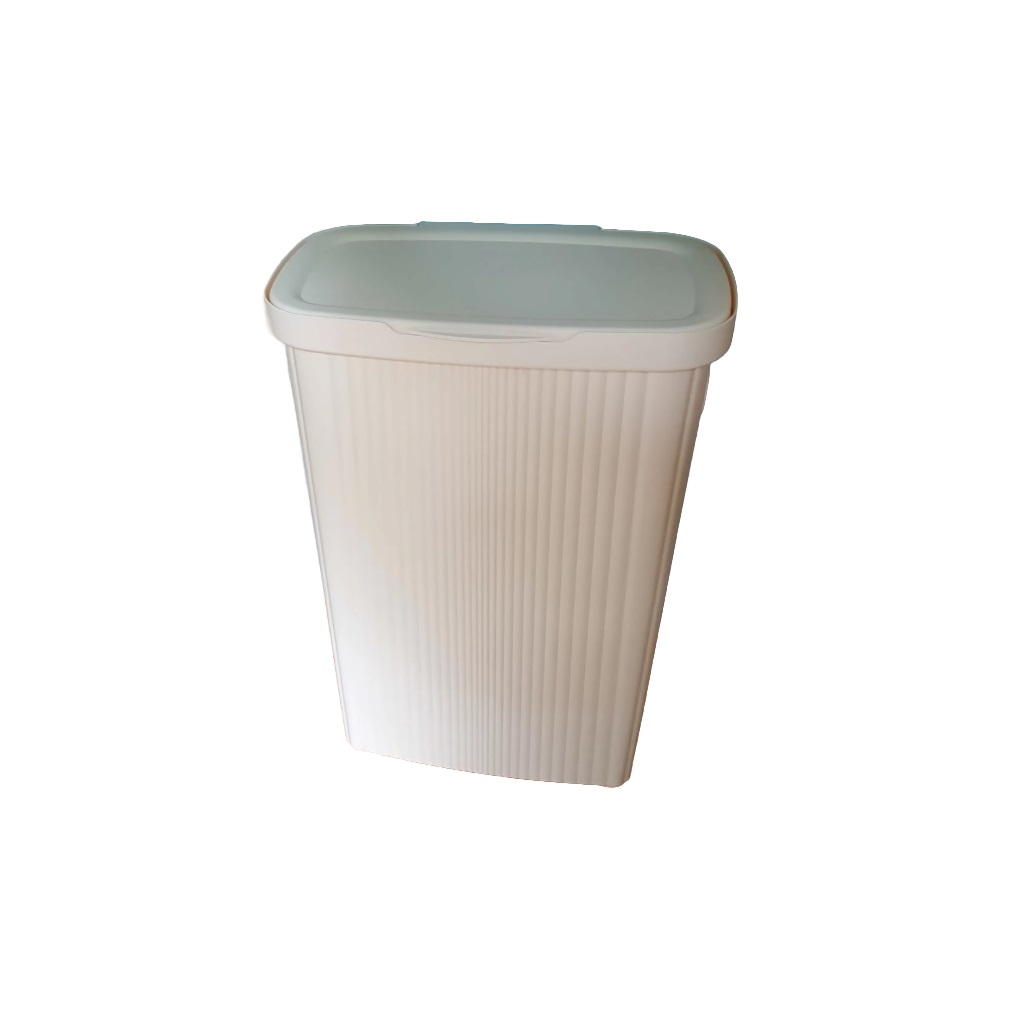 Корзина для белья Econova Velvet 433246207 пластиковая, бежевая, 290х450х630 мм, 45 л