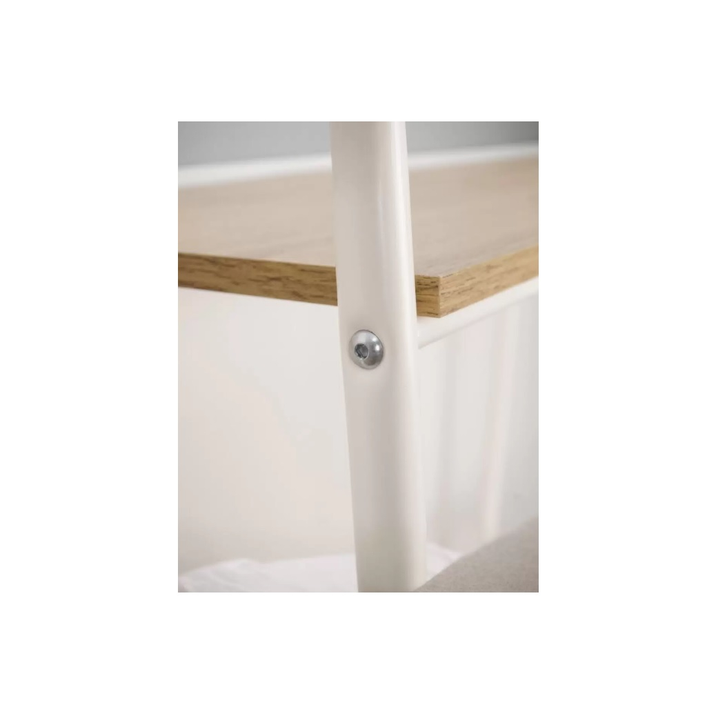 Стеллаж ЗМИ Скандинавия 24, СТСП24 Б, 4 полки, белый, 385х650х1470 см, стальной корпус