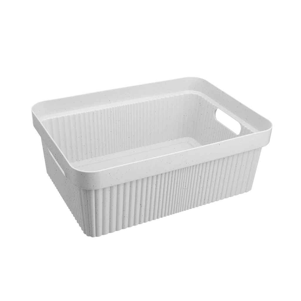 Лоток Econova Velvet с крышкой, полипропилен, светло-серый, 144х270х380 мм, 13 л