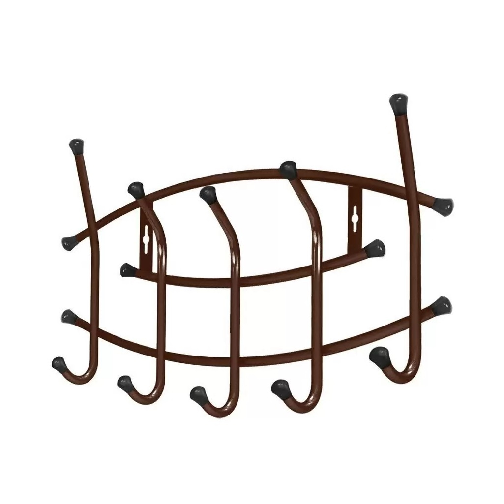 Вешалка настенная Nika Премиум, ВНП3/А, 5 крючков, медный антик, 8.5х30х44 см