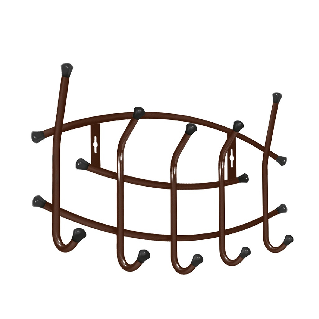 Вешалка настенная Nika Премиум, ВНП3/А, 5 крючков, медный антик, 8.5х30х44 см