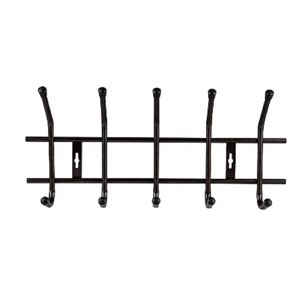 Вешалка настенная Рыжий Кот Gancio, 5 крючков, бронзовая, 9х23х51 см