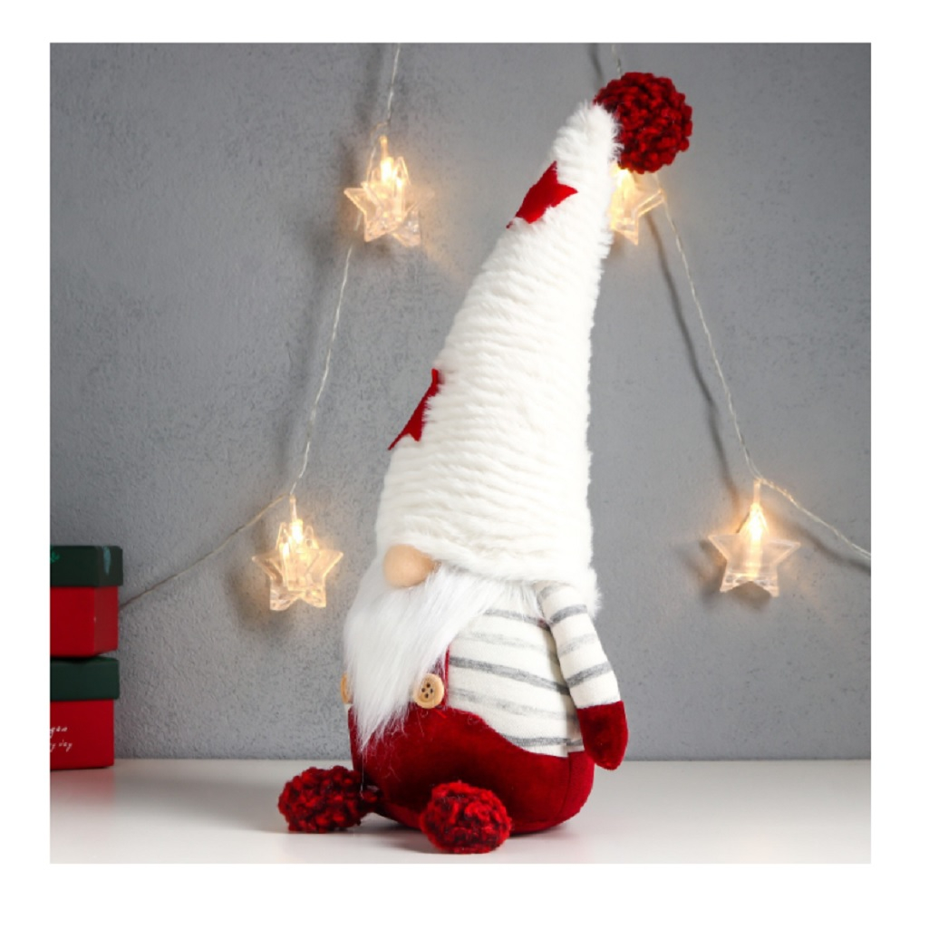 Кукла интерьерная Simaland 7575266, Дед Мороз в красном комбинезоне, 140х160х350 мм