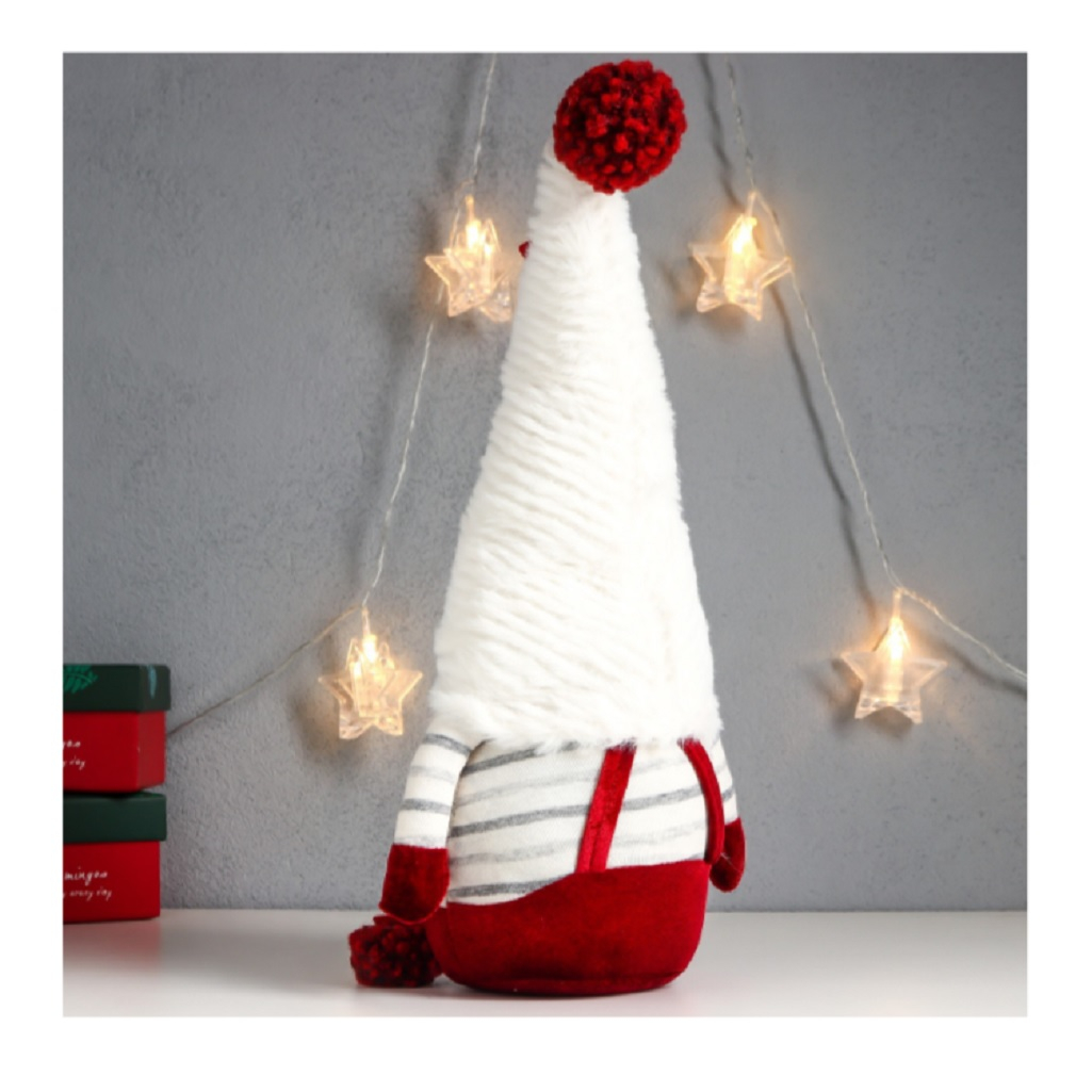 Кукла интерьерная Simaland 7575266, Дед Мороз в красном комбинезоне, 140х160х350 мм