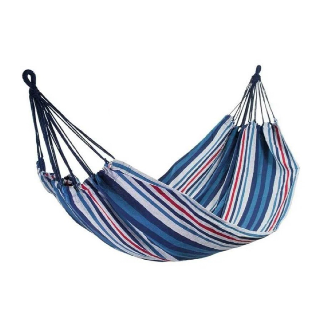 Гамак полотняный хлопковый LG12 6/7/8, с планкой, до 100 кг, 90х200х280 см