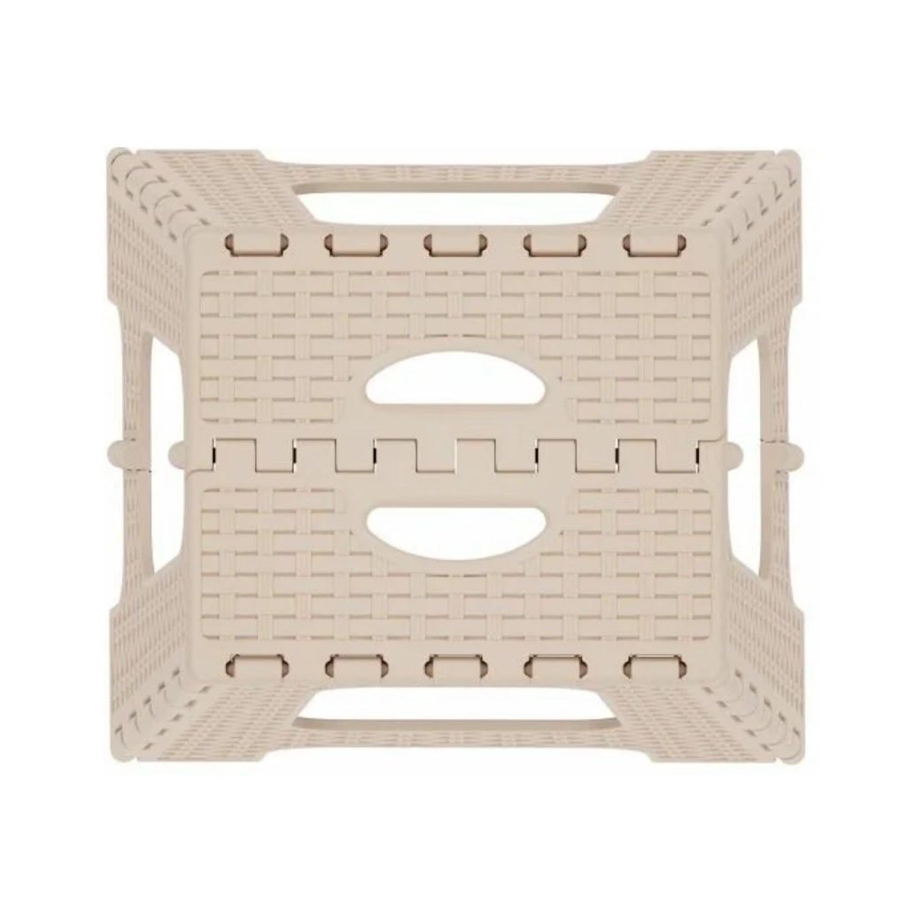 Табурет ЗПИ Альтернатива Плетенка М7092, складной, большой, бежевый, 310х350х445 мм