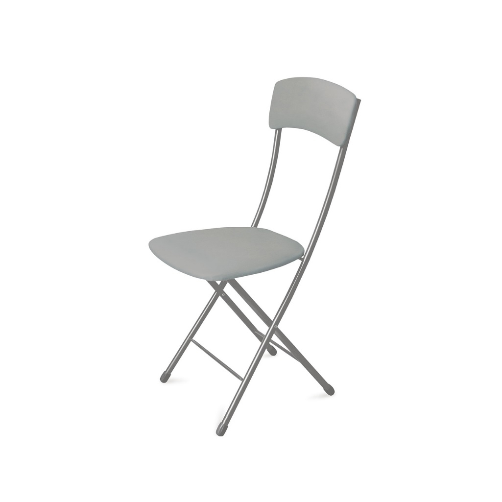 Стул NIKA Ника 2, кухонный, складной, мягкое сиденье, темно-серый, 395х545х930 мм