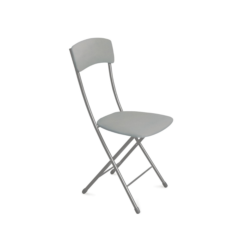 Стул NIKA Ника 2, кухонный, складной, мягкое сиденье, темно-серый, 395х545х930 мм