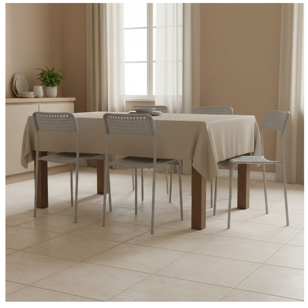 Стул Nika Ника7 СТ7/Б, белый матовый, жесткое сиденье, металлокаркас, 410х475х780 мм