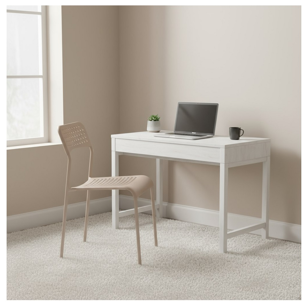 Стул Nika Ника7 СТ7/БЖ, светло-бежевый, бежевый металлик, жесткое сиденье, 410х475х780 мм