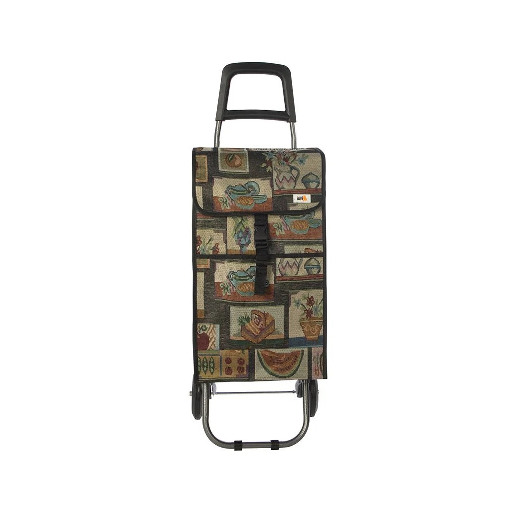 Сумка-тележка Рыжий Кот Натюрморт, хозяйственная, складная, 30 кг