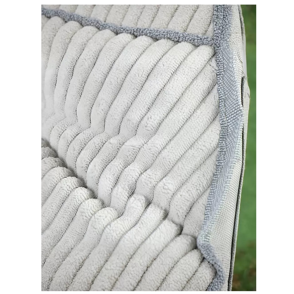 Кресло складное Green Days Гриб YTMC003D, 72х80х82 см, до 100 кг, вельвет, светло-серое 600D