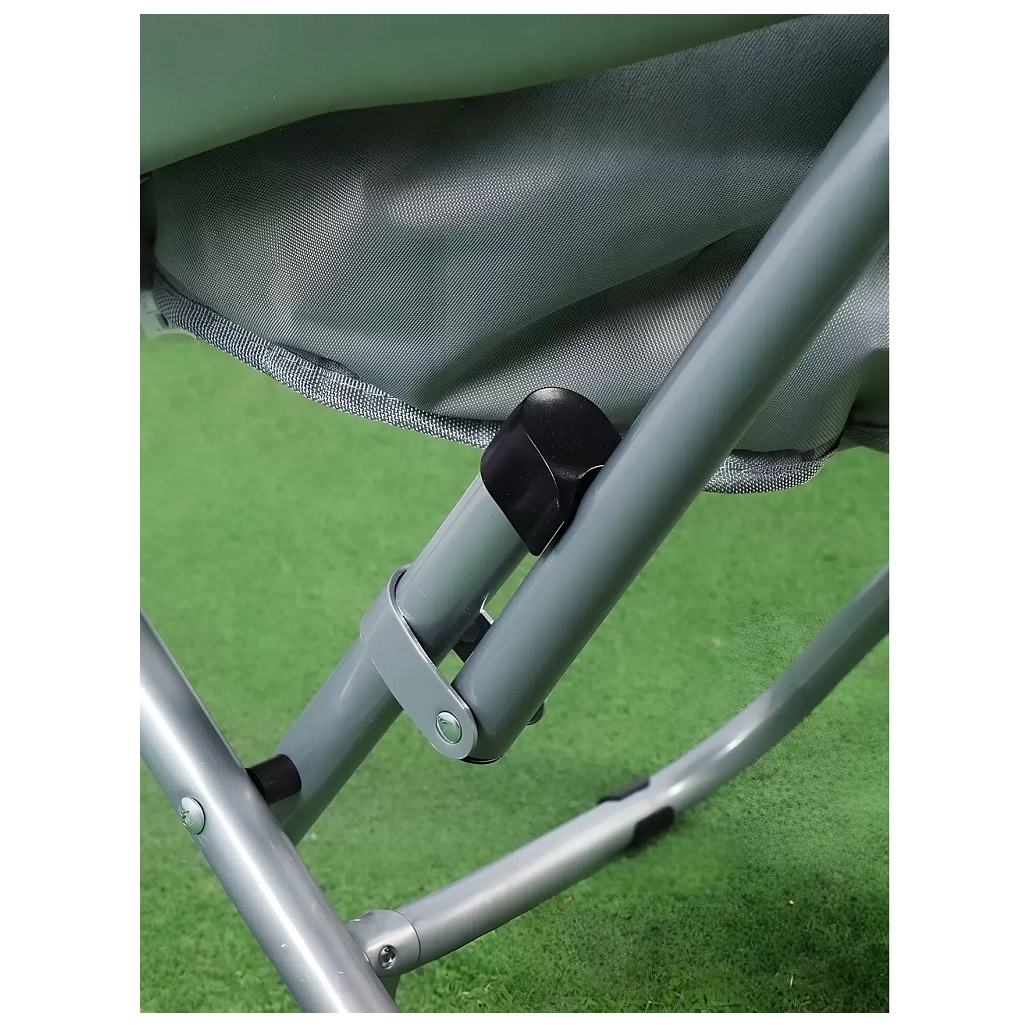 Кресло складное Green Days Гриб YTMC003D, 72х80х82 см, до 100 кг, вельвет, светло-серое 600D