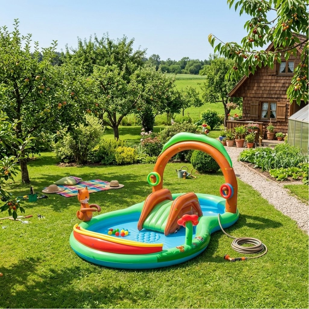 Игровой центр Bestway Playing Woods 53093, надувной, 10 мячей, 325 л, 130х199х295 см