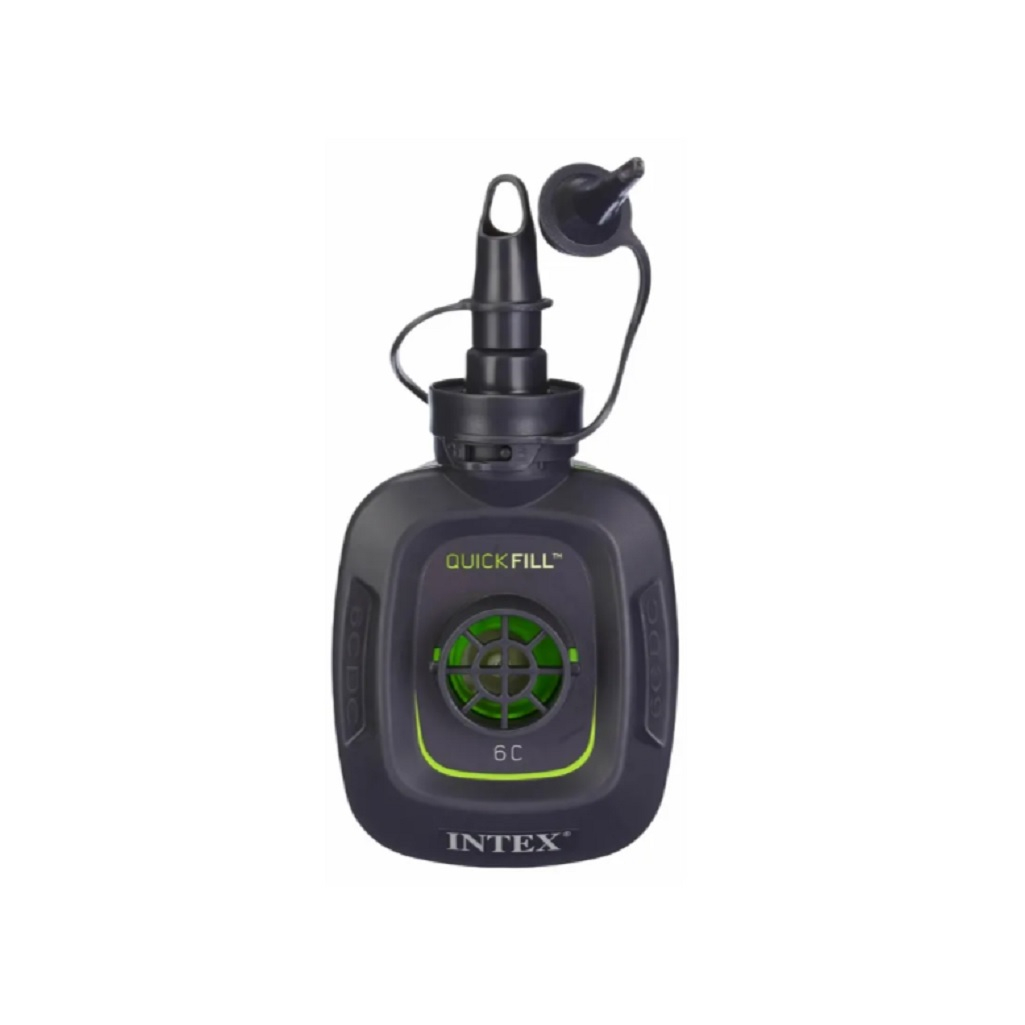 Насос электрический Intex Quick-Fill Battery 66638, 3 насадки, 420 л/м, черный