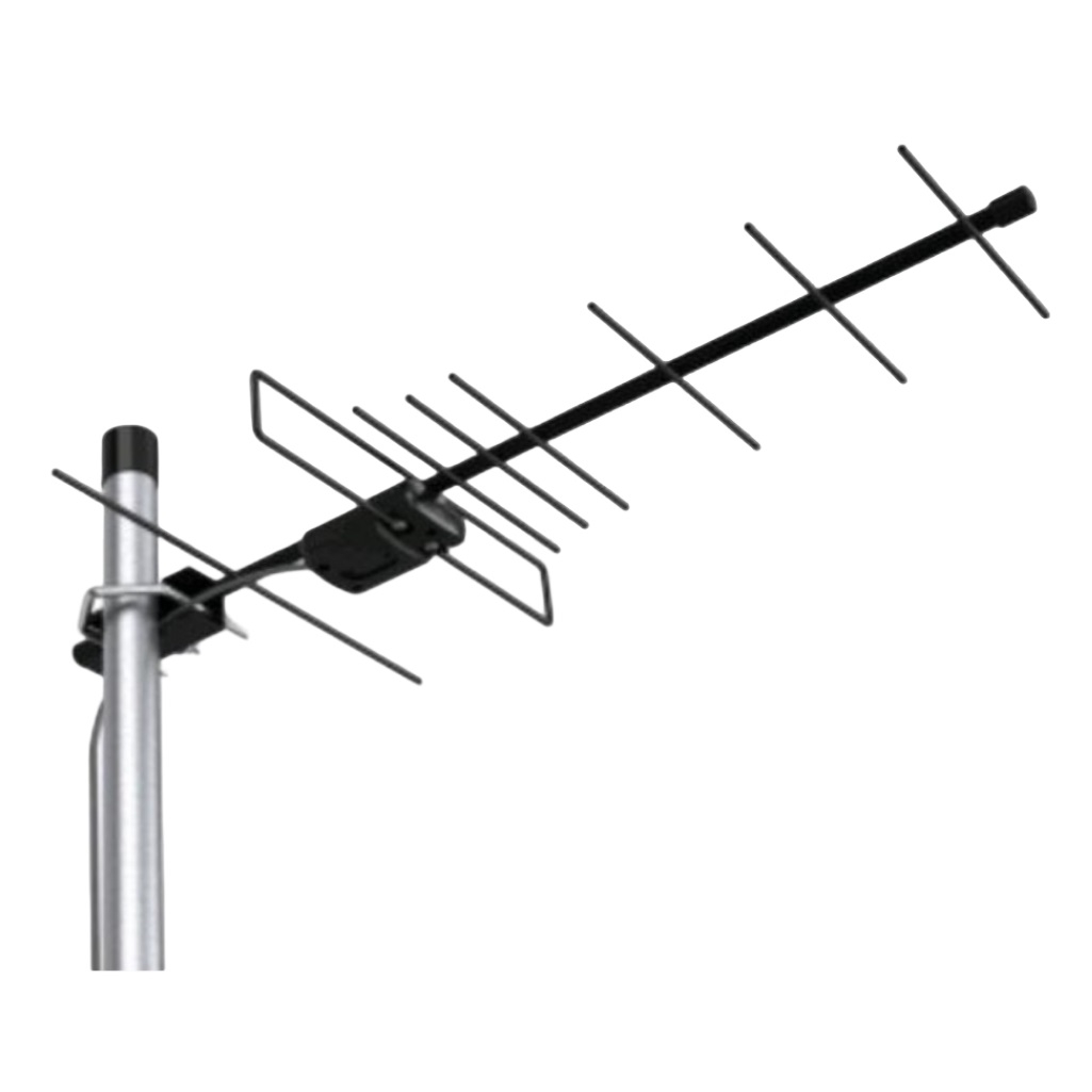 Антенна наружная Locus Эфир 08AF Turbo, активная, для цифрового ТВ DVB-T/T2, с балансным усилителем, стальная