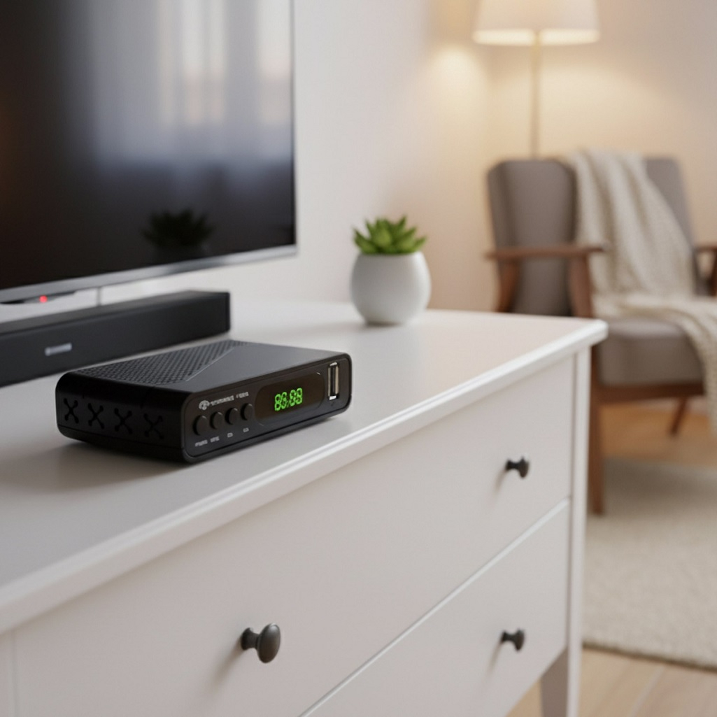 Ресивер цифрового TV Nice Device T624 DVB-T2, 2 USB-разъема, черный 