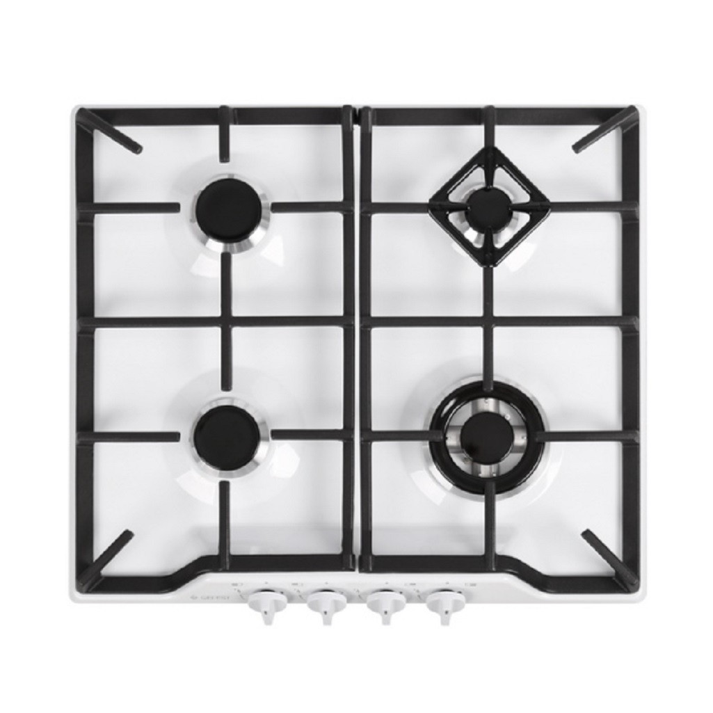 Панель варочная газовая Gefest 1212-02, 4 конфорки, электроподжиг, белый