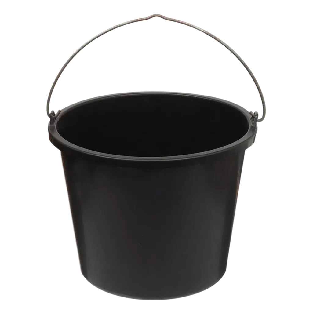 Ведро строительное Альтернатива М2674, объем 20 литров, пластик, с ручкой, цвет Черный