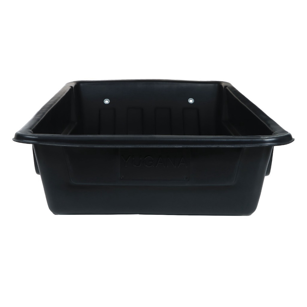 Сани-волокуша С-6 Рыбацкие, 250х730х1470 мм, пластиковые, с люверсами, черные 