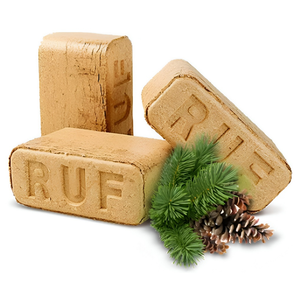 Брикеты топливные RUF Хвойные, для печей и каминов, в упаковке 12 штук