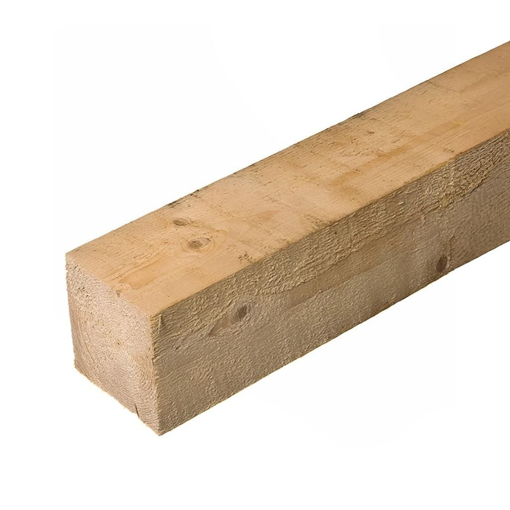 Брус обрезной, сорт АВ, Хвойные породы 100х100х6000 мм, естественной влажности