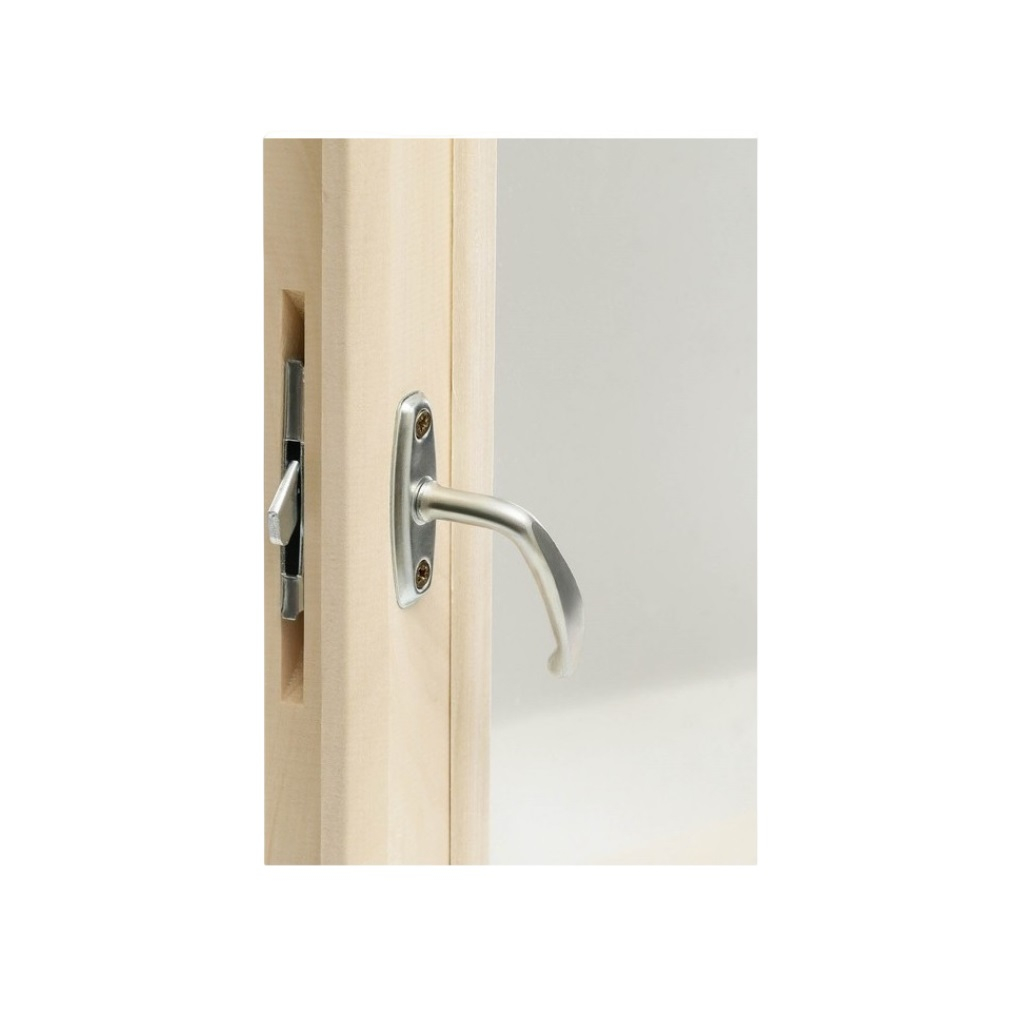 Окно для бани и сауны Липа, размер 500х600 мм, 2 стекла, распашное, с ручкой