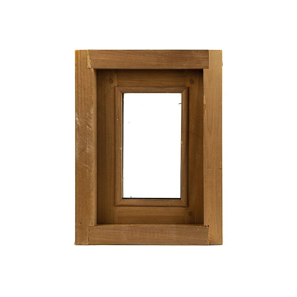 Окно для бани и сауны Термолипа, размер 400х500 мм, 2 стекла, распашное, с ручкой